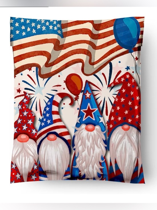 Other - 10 x 13 Patriotic Gnome Polymailers - Set of 12